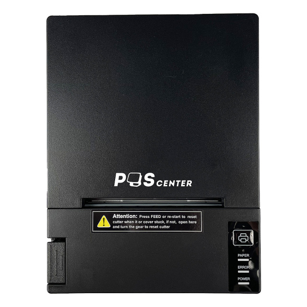 принтер рулонной печати poscenter rp-80 (80мм, 230 мм/сек, автоотрез, звук.сигнал, usb+lan) черный